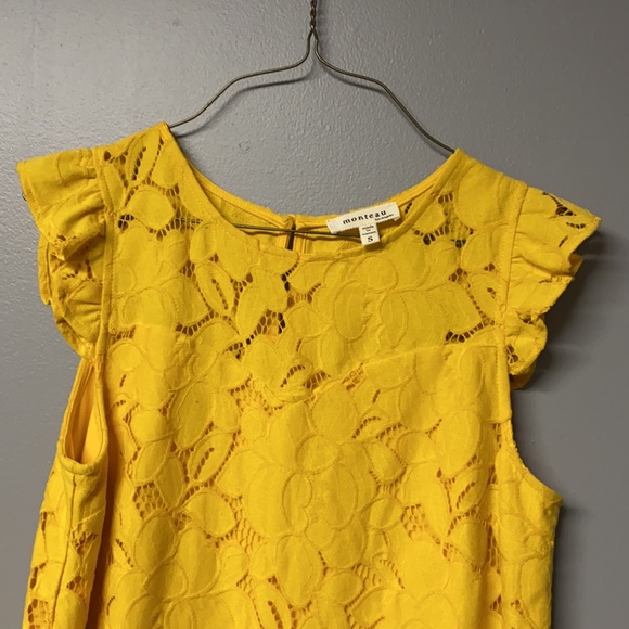 Yellow lace dress - Picture 5 of 5